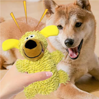 Giggling tooth cleaning toy in dog colours