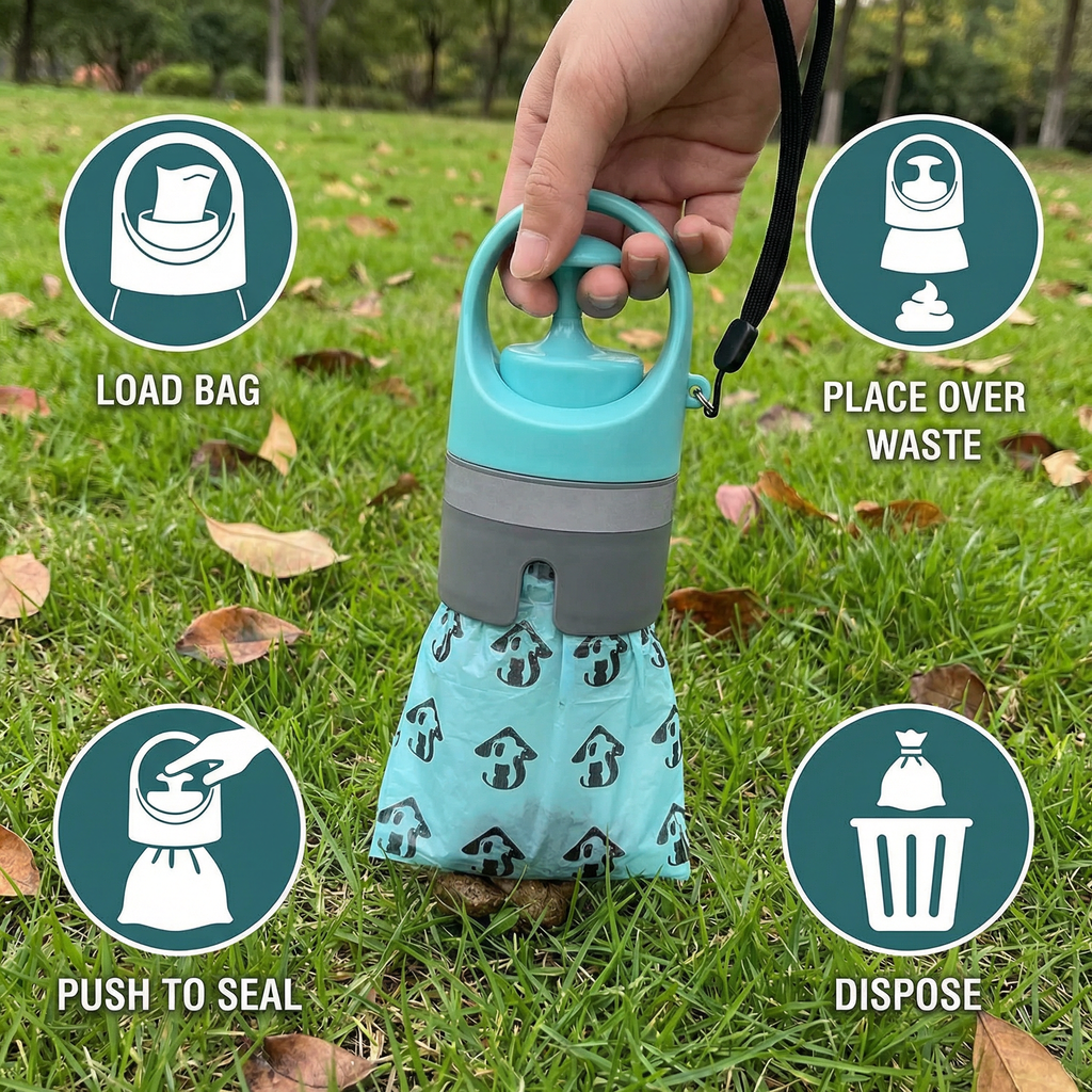 Dog Poop Scooper with Bags