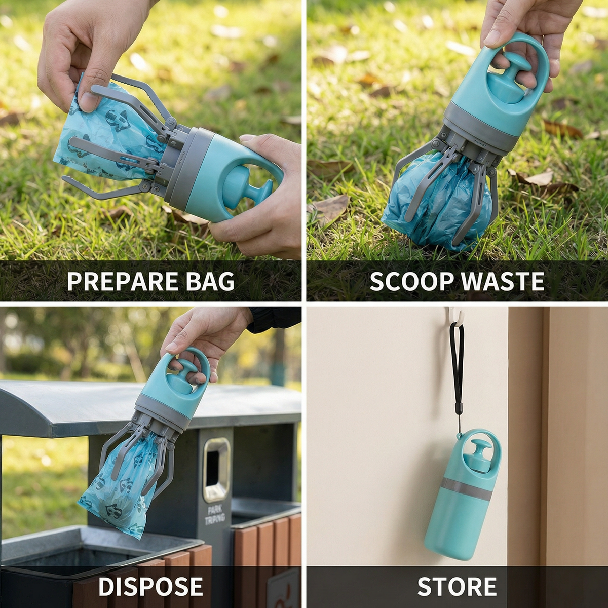 Dog Poop Scooper with Bags